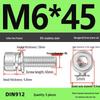 304 Stainless Steel Hex Socket Cap Screw with Washer - Sizes M3, M4, M5, M6, M8, M12