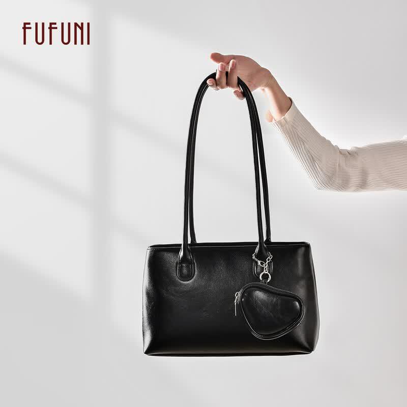 FUFUNI Women's Retro Large Capacity Shoulder Tote Bag