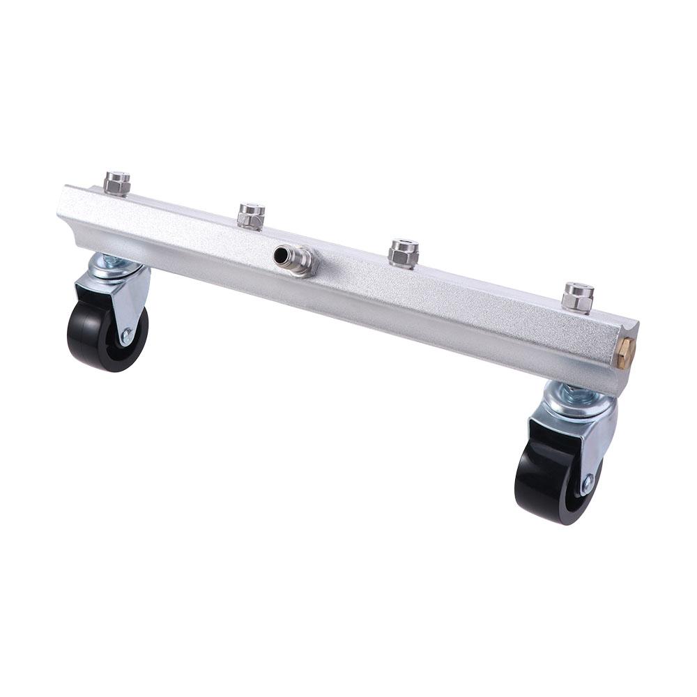 4 Nozzle Design Car Chassis Washer Quick Connector Stainless Steel High Pressure Washer With Wheels Quick Flush Water Broom