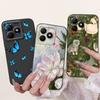Pour Realme C63 C61 Global 4G Narzo N63 Coque Housse Silicone Souple Fleur Papillon Girly Mode Peinture Étui Téléphone Pare-chocs Fundas