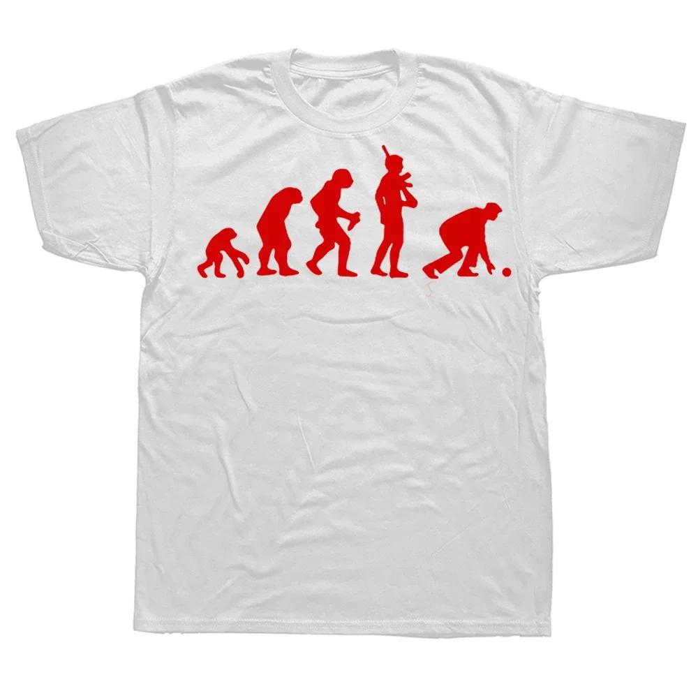Novelty Awesome Evolution Of Lawn Bowls T shirt Bowling Streetwear Short Sleeve Birthday Gift Summer Style T-shirt Mens Clothing