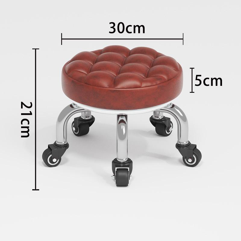 Silent Household Low Stool on Wheels - Multipurpose for Shoe Changing, Baby Moving, and Floor Cleaning