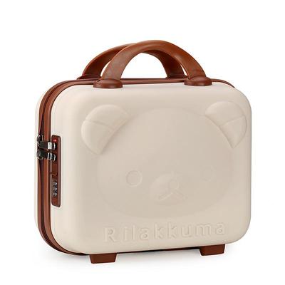 Hangable 14-inch Little Bear Children's Cosmetic Luggage Bag with Lock