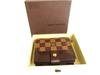 Authentic LOUIS VUITTON Damier Brown Leather Bifold Wallet Compact Zip #9750  Refurbished