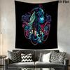 Jack Skellington'S Spooky Adventure Tapestry Background Cloth Wallmounted Wall Decoration Soft Background Wall Hanging Cloth