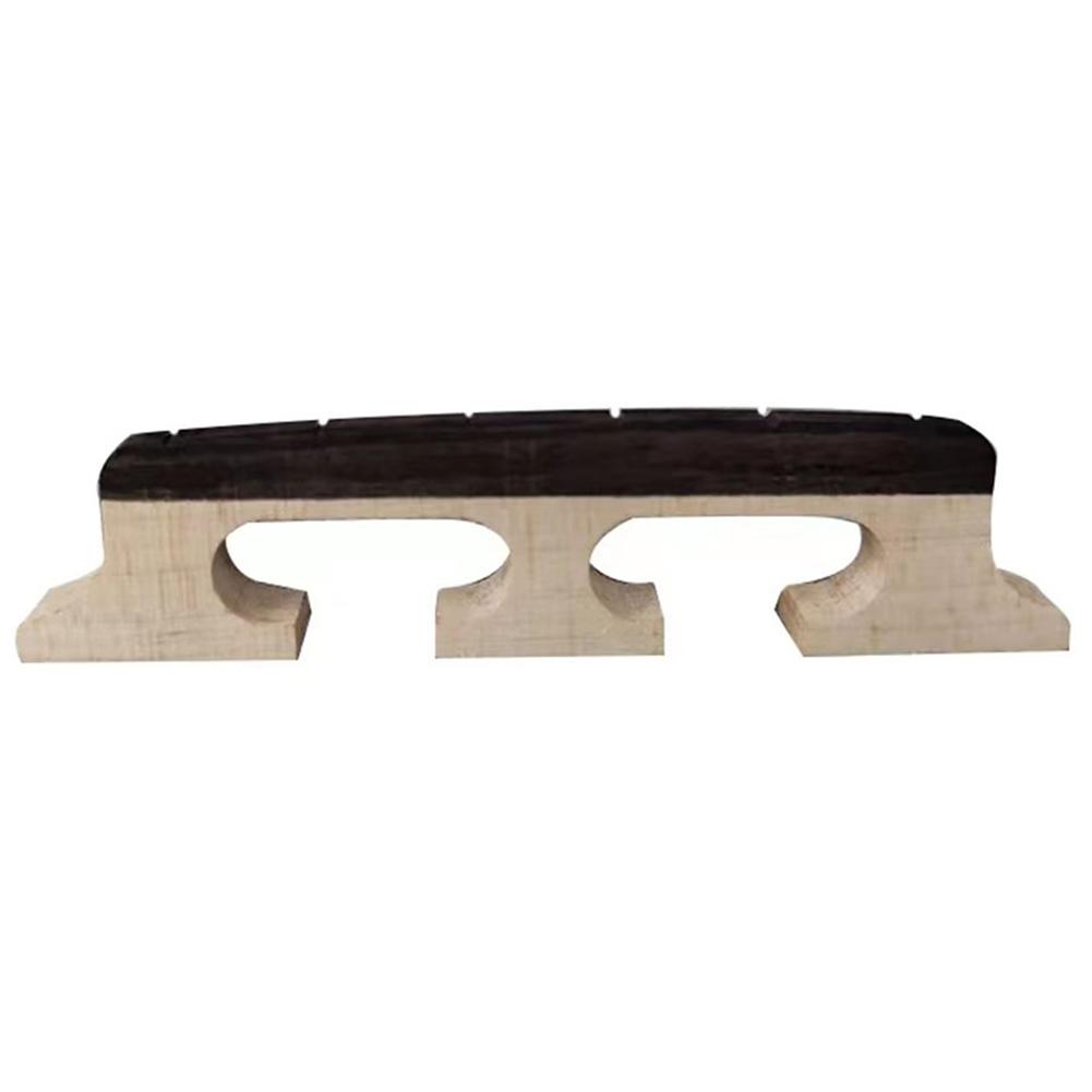 4/5/6 Strings Wooden Banjo Saddle Enhanced Acoustic Resonance 3 Footed Banjo Bridge Banjos Parts Replacement