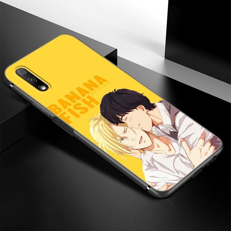 

Чехол для телефона в стиле аниме «Банановая рыба» для Huawei Honor 7A 8A 9X 20 Pro 8 10X Lite 9A 8C 9C 20E 7S 8S 20S 8X 10i 20i 30i, мягкий черный чехол Honor 8 Lite
