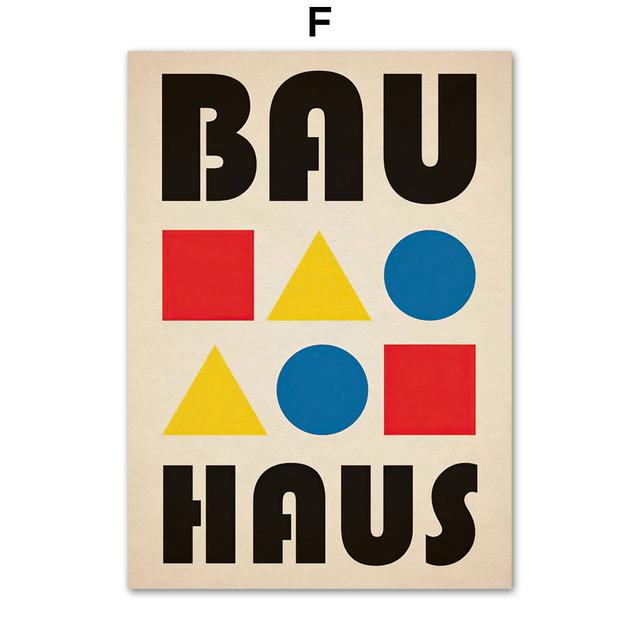 Bauhaus Abstract Of Eye Geometric Simple Modern Posters Prints Picture Canvas Art Wall Decoration Home Paintings For Living Room