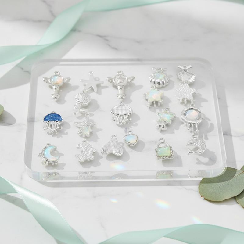 10Pcs Trendy Star Moon Charms Alloy Pendant Diy Jewelry Accessories For Making Bracelet Necklace Earring Keychain Handmade Craft