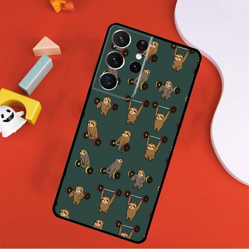 Sloth Animal Cute Phone Case For Samsung Galaxy S25 Ultra S24 Ultra S9 S10 S20 S21 S22 S23 Plus S24 FE Cover