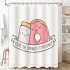 Donut Shower Curtain Cute Foodie Decor Kitchen Bathroom Washable Fabric Panel Home Sweet Home Aesthetic Dorm Room Gift