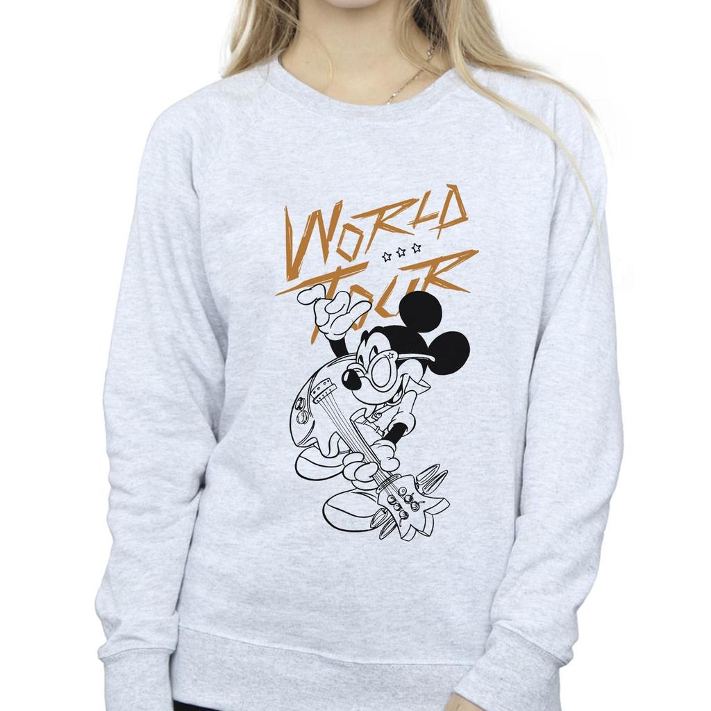 Disney Womens/Ladies Mickey Mouse World Tour Line Sweatshirt