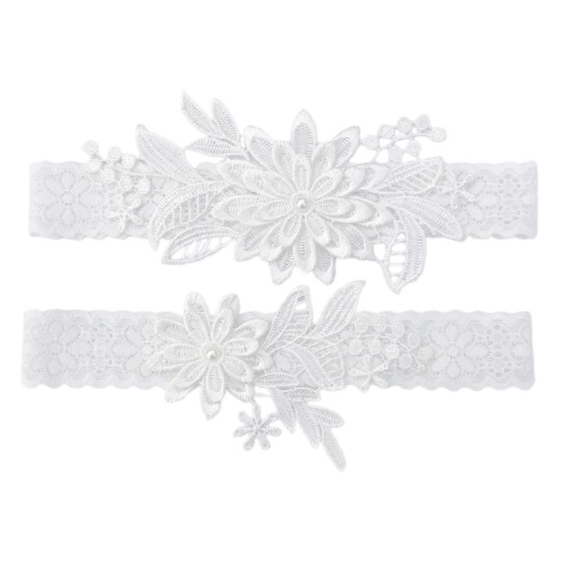 Breathable Comfortable Lace Bridal Garter Set For Day Wear In Weddings Celebrations
