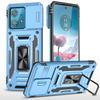 Armor Series For Motorola Edge 40 Neo 5G Case PC+TPU Phone Cover with Kickstand/Lens Shield