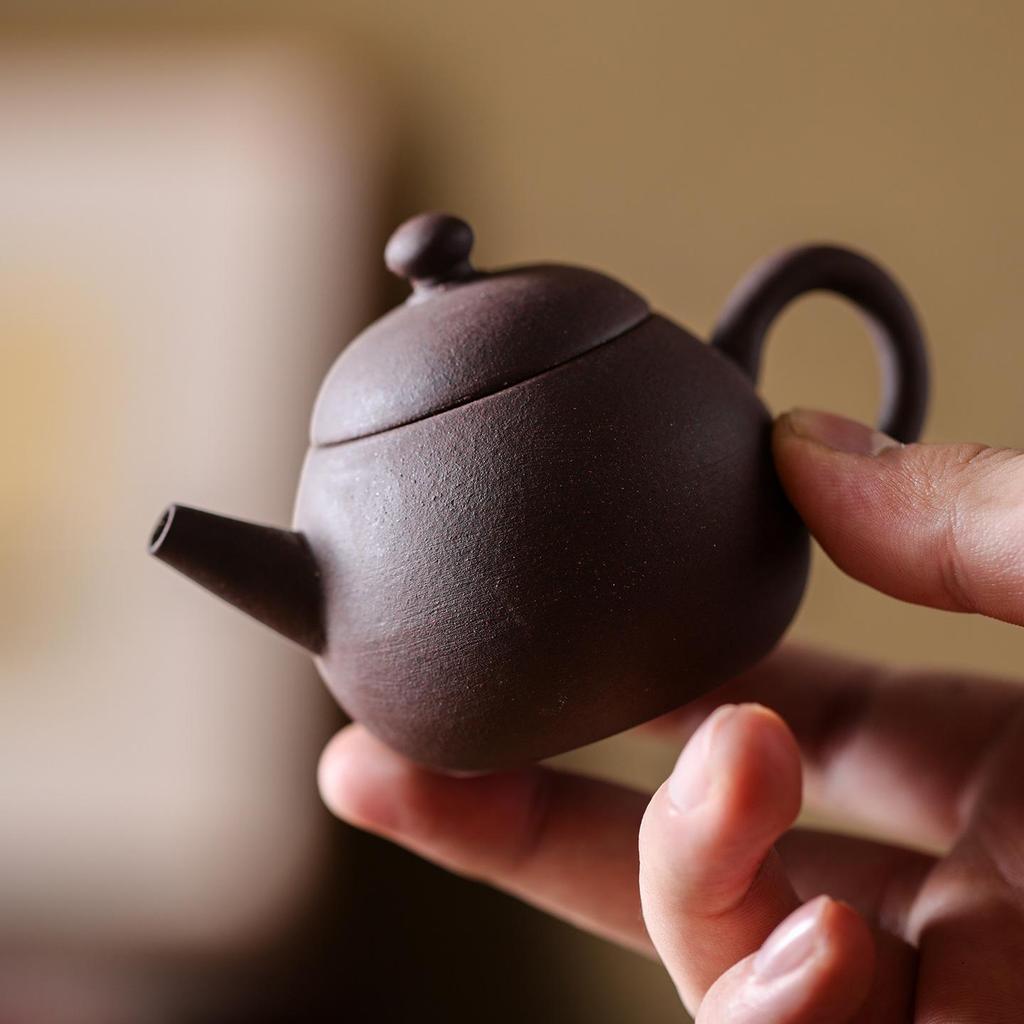 Purple Clay Pomelo Pot: Handmade Chinese Ceramic Teapot for Gongfu Tea Ceremony