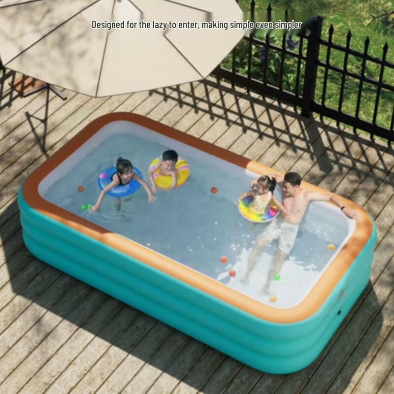 WEZHO 1.5M Three-Layer Inflatable Family Swimming Pool