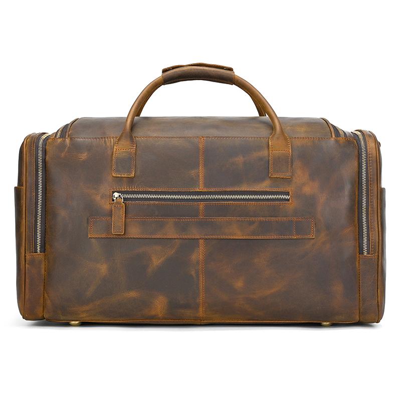 Leather Travel Bag Duffle Bags Large Size Luggage Bag Genuine Leather Bag For Men Male Crazy Horse Leather Bags Vintage Bag