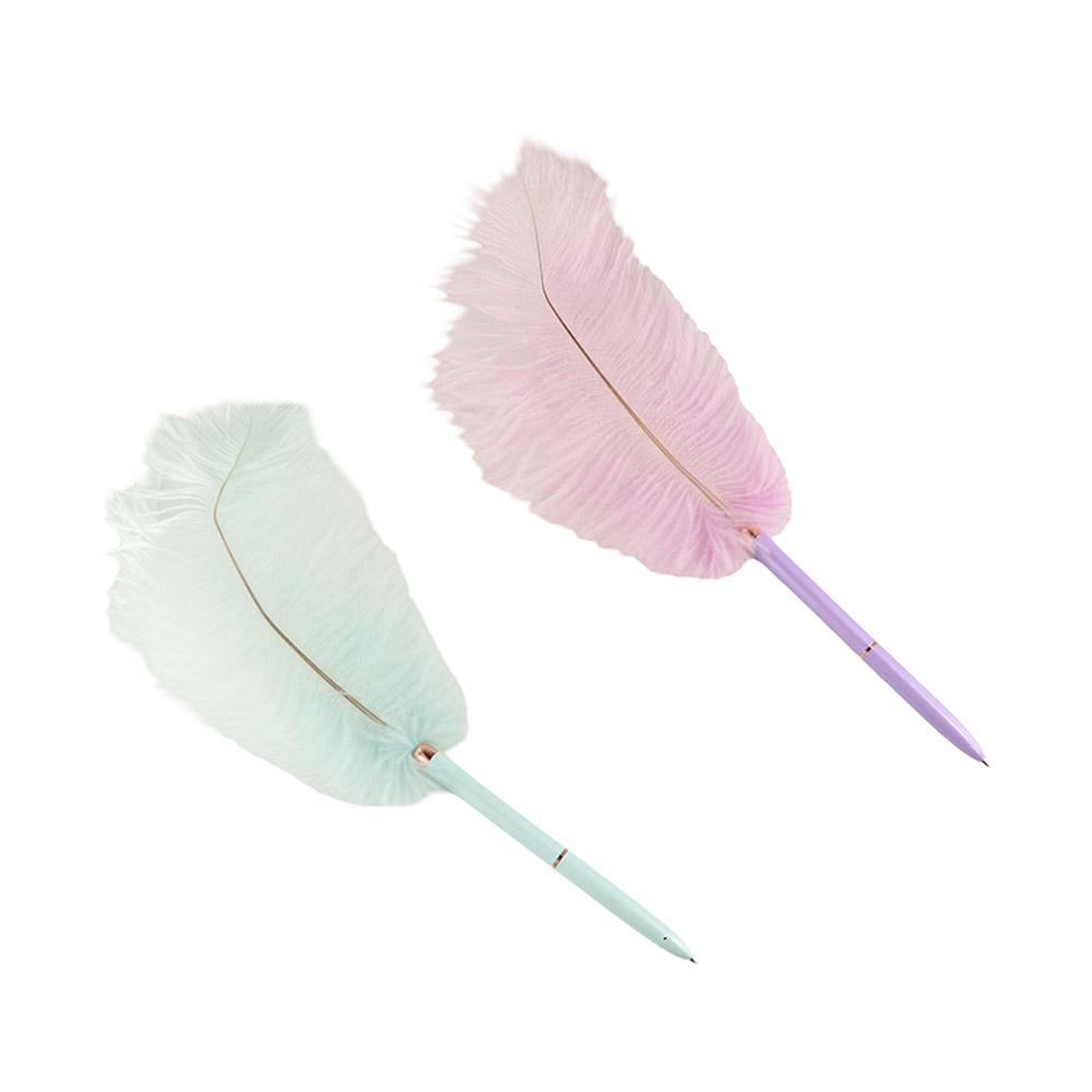 Quick-Drying Signature Pen Writing Smoothly Feather Ballpoint Pen Neutral Gel Pens  Stationery