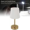 Cordless LED Table Lamp Touch Control Stepless Dimmable E12 Rechargeable Bedside Table Lamp for Nightstand Living Room