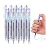 PATIKIL 10pcs 0.5mm Gel Ink Ballpoint Pens, Knock Type, Blue Ink, Medium Point, Smooth Writing, Quick Dry, for Memo Writing, Note Taking, Stationery