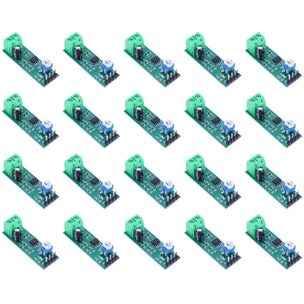 1-20PCS LM386 Digital Mono Amplifier Module 200 Times Gain Mono Voice Amplifier Module 5V-12V Input 10K Adjustable Board