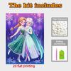 Disney Pearl Painting Frozen Portrait for Beginners and Adults, DIY Pearl Diamond Art Painting Kit for Home Wall Decor Gifts