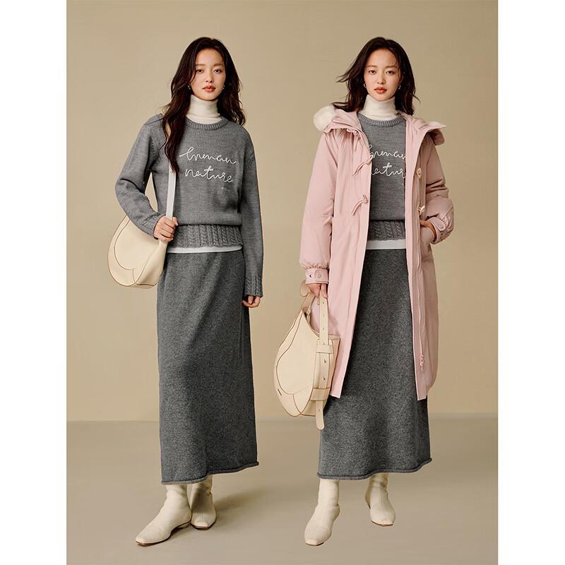 INMAN Women's Retro Embroidered Knit Pullover Sweater