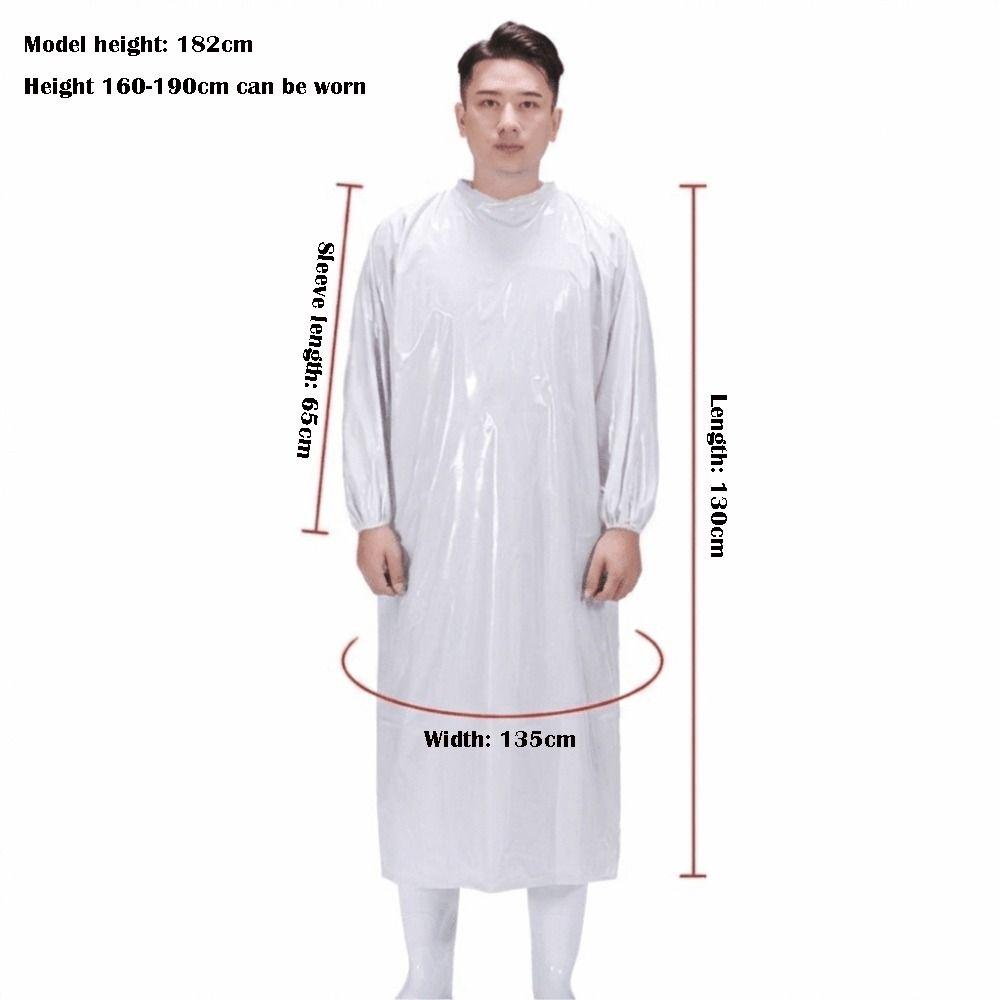 Large Size TPU Apron Acid Resistant Oil Resistant Apron Waterproof Apron  Food Factory