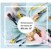 Stainless Steel Cat Paw Nylon Food Tongs for Sandwiches, Baking, and BBQ