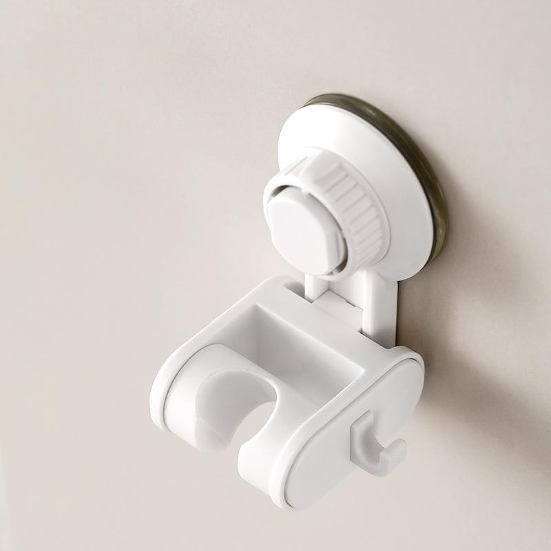 Suction cup shower rack bracket fixing artifact bathroom without drilling, child-friendly movable shower nozzle base
