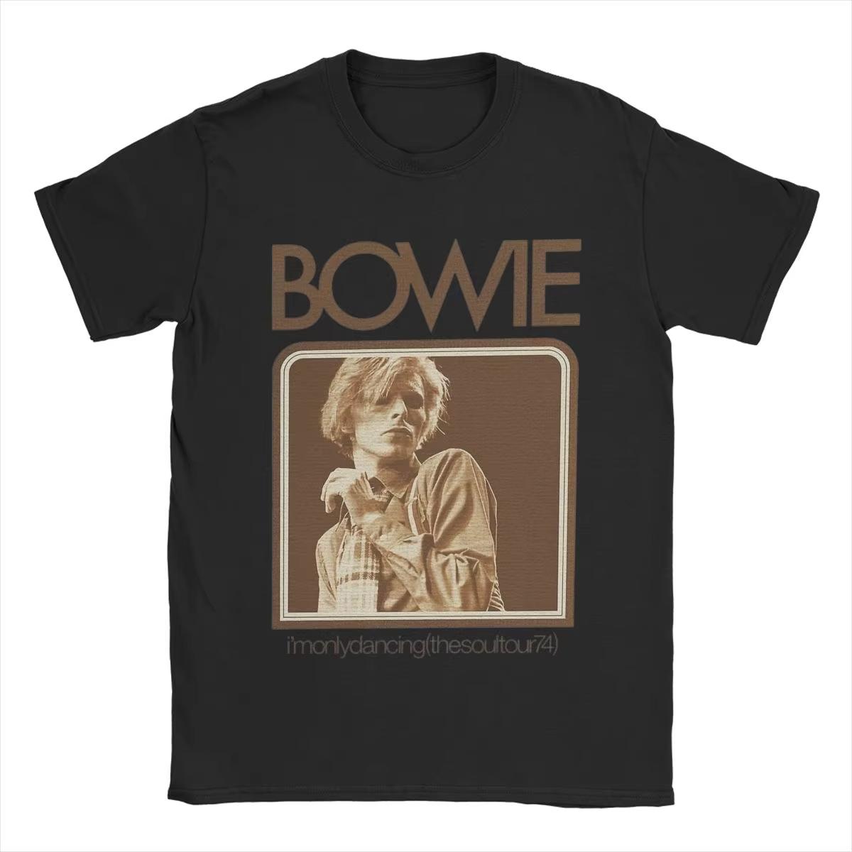 

Davids Bowied Men s T Shirt Novelty Tees Short Sleeve Round Neck T-Shirts Pure Cotton 4XL Tops - Men s Summer Cotton Graphic Tee 5XL