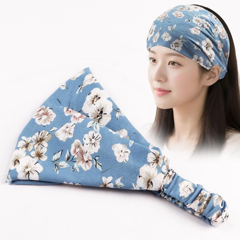 Summer Cooling Headband with Wide Brim for Sleep and Wind Protection