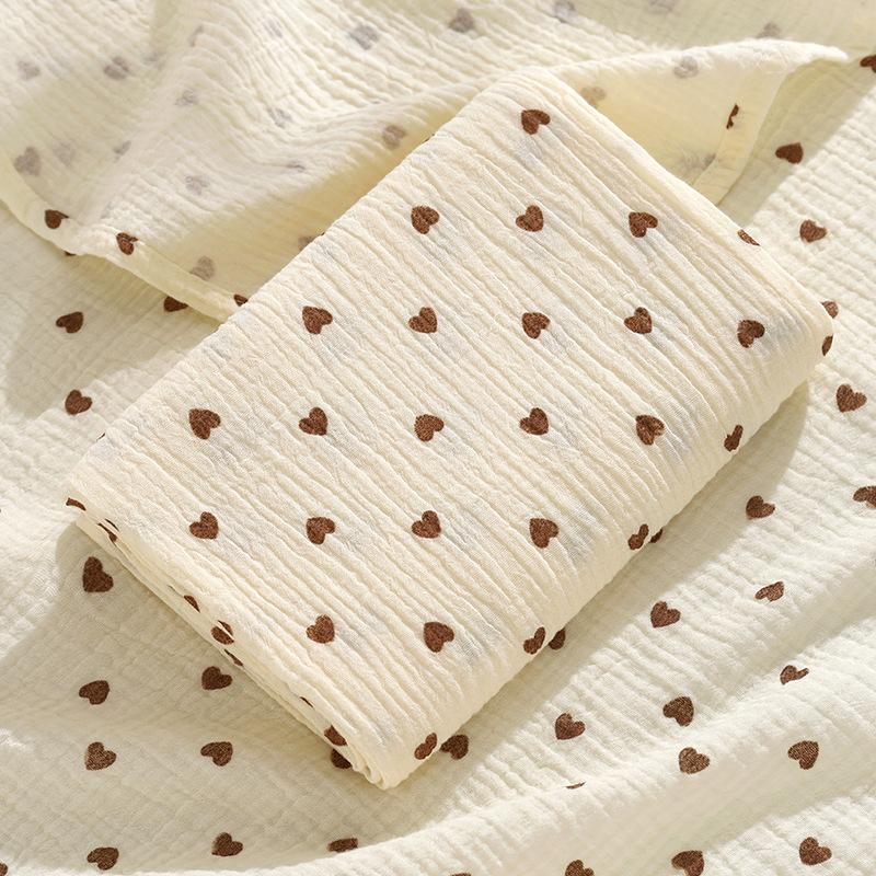Crepe Cloth Double-Layer Towel, Newborn Baby Baby Absorbent Bath, Pure Cotton Children'S Blanket Gauze Bag Sheet