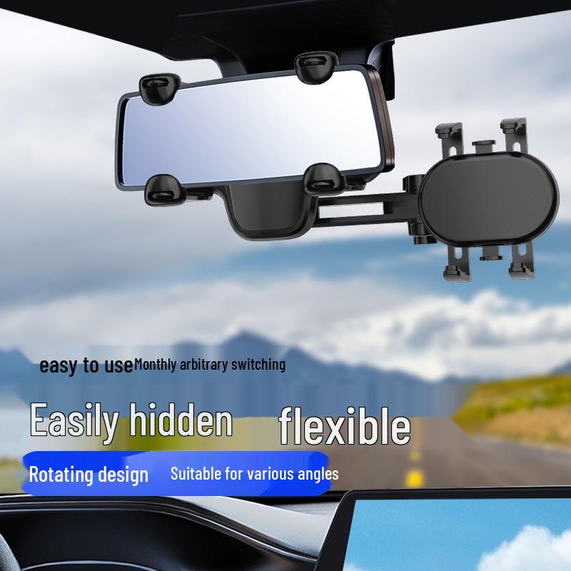 Universal Car Rearview Mirror Phone Holder – New Model