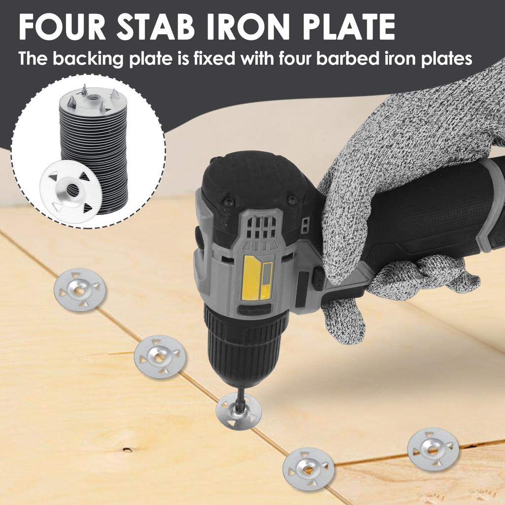 200Pcs Foam Board Fastener Insulation Washer Set 1.1 Inch Foam Board Fixing Fastener with 200 Screws and Cut for Composite Boar