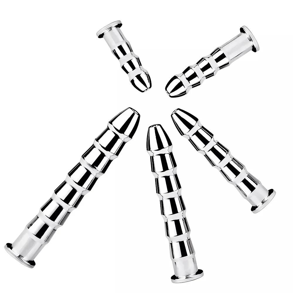 New Stainless Steel Urethral Dilators Hollow Urethral Stimulator Horse Eyes Stick Penis Plug Male Orgasm Masturbator  Toys