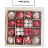 44Pcs/Set 6/3CM Christmas Ball Shiny Xmas Ornament Ball Durable Xmas Baubles  Showcase