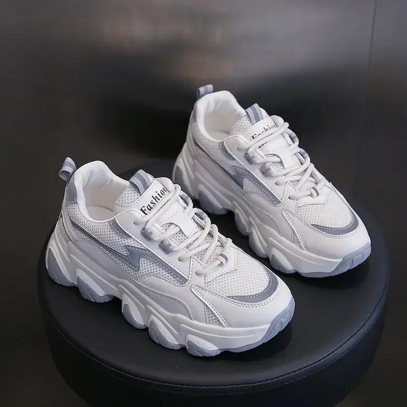 Sports High on Platform Sneakers Korean Athletic Shoes for Women 39 Stylish Sale Aesthetic H Casual 2024 New A In Woman Footwear