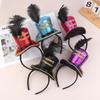 Mini Zylinder Federkappe Stirnband Zirkusdirektor Haarreif Cosplay Kostüm Haarreifen Kinder Erwachsene Haaraccessoires