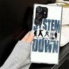 System Of A Down Case for Samsung Galaxy S25 S24 S23 S22 Ultra Soft Phone Cover S25 Edge S21 Plus S20 FE S10 + Black Cover