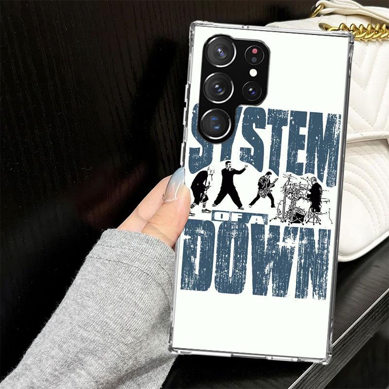 System Of A Down Case for Samsung Galaxy S25 S24 S23 S22 Ultra Soft Phone Cover S25 Edge S21 Plus S20 FE S10 + Black Cover