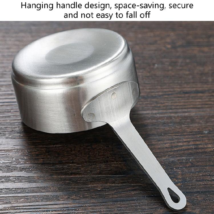 100ml Stainless Steel Saucepan With Ergonomic Handle Convenient Metal Milk Pan For Heating And Melting Food