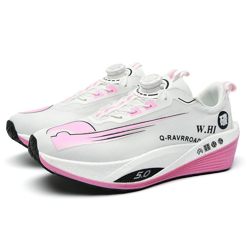 Autumn and Winter New Parent-child Sports and Leisure Shoes, Carbon Plate Soft Sole Wear-resistant Cushioning Knob Racing Sports Running Shoes