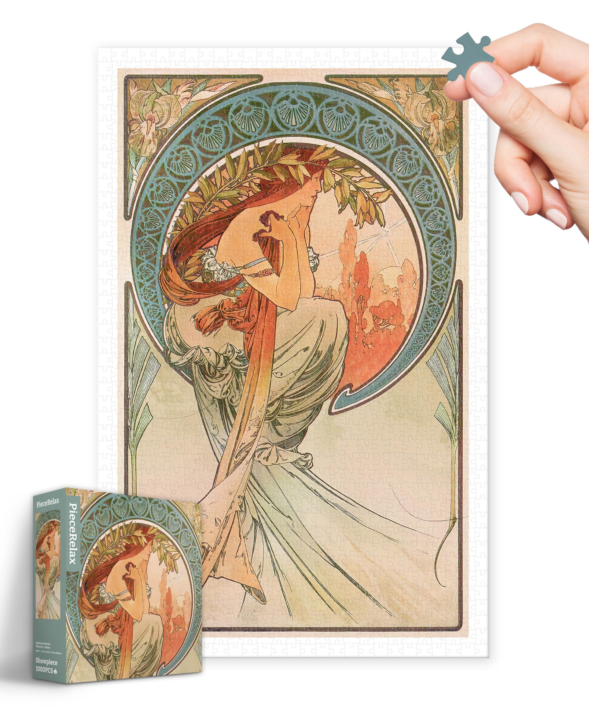 

Пластиковый пазл PieceRelax из 1000 деталей Mucha Four Arts For No Fits into Place [Альфонс - - Поэзия] (38X59см) Взрослые, Трудно, Занозы,