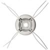 Nylon Steel Line Aluminum Zinc Zinc Alloy Head Aluminum Zinc Zinc Alloy Base Trimmer Replacement Head  Grass Trimming
