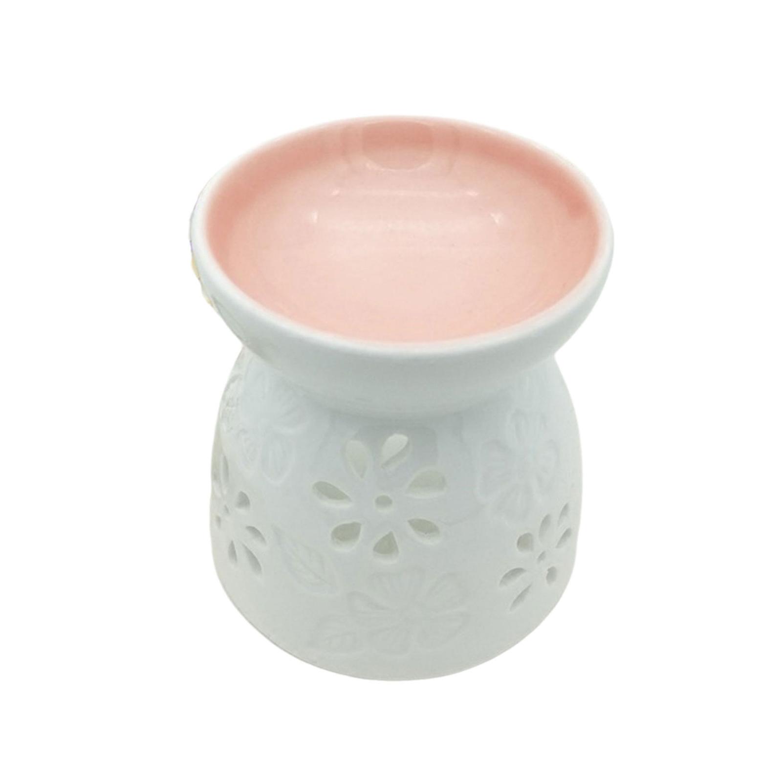 

Elegant Essential Oil Burner Ceramic Incense Burner Candle Holder for Bedroom Living Room or Bathroom Ambiances розовый
