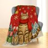 Weihnachten Santa Flanelldecke - Weich, Leicht & Niedlich mit Weihnachtsmann-, Baum- & Zuckerstangen-Designs für Sofa, Bett oder Reise
