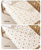 Washable Large Incontinence Pad: Waterproof, Breathable Cotton Bed Sheet for Newborns & Menstrual Use
