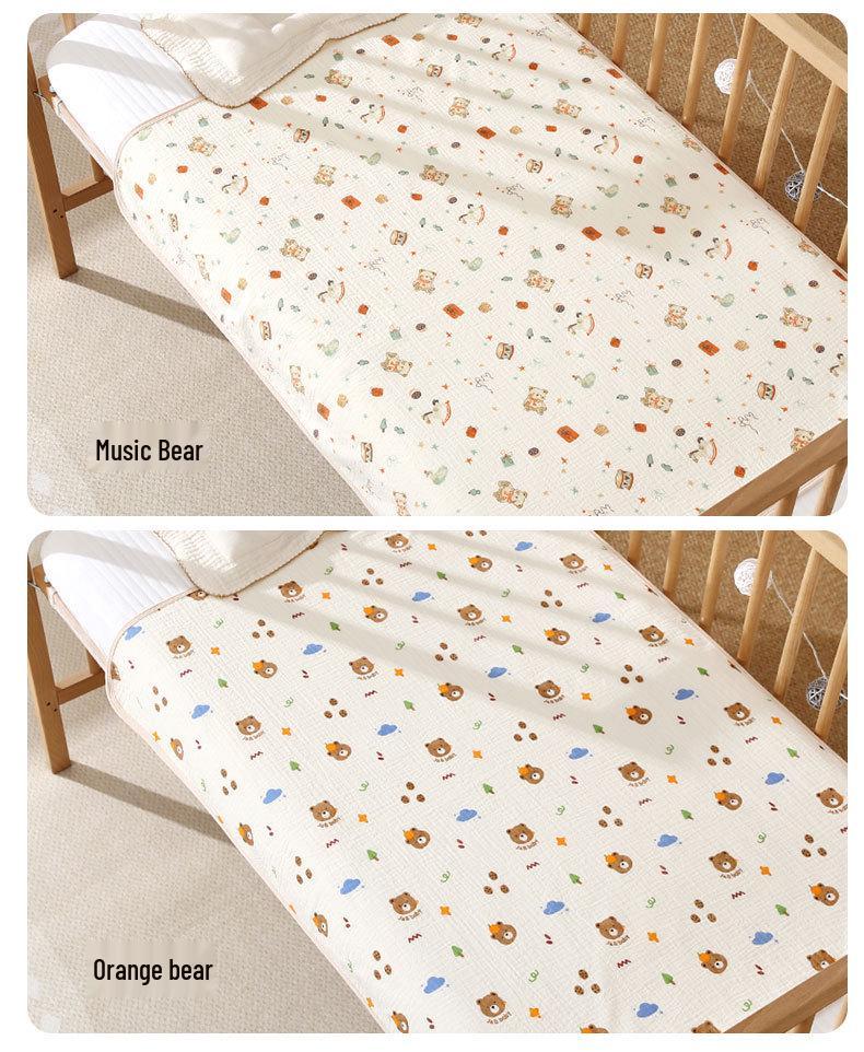 Washable Large Incontinence Pad: Waterproof, Breathable Cotton Bed Sheet for Newborns & Menstrual Use