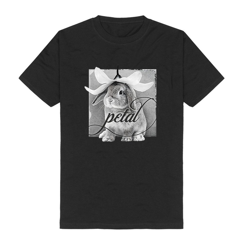 Bunny Petal Tile Photo T-Shirt Ariana Grande Singer Design Tshirts Short Sleeve Cotton Soft Tees Women Men Clothes Graphic Merch